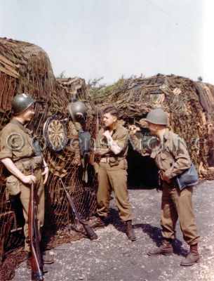 US Soldiers Playing Darts at Camp