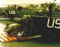 Anti-Aircraft Halftrack on LST for D-Day