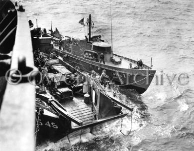 USCG Cutter 1 with USS Samuel Chase