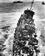 Damaged Coast Guard LCI-85 Near Omaha Beach