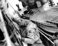 General Omar Bradley Climbing Down On LCT