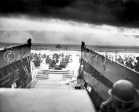 First Wave of Troops US 1st Division on Omaha Beach