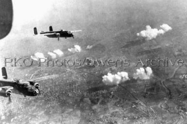 B-25 Bombers over Bologna, Italy