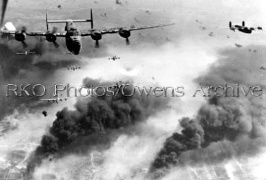 Boeing B-24 Bombers Attacking Oil Refinery
