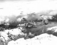 B-24 Bombers Fly Over Italian Alps