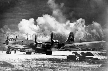 Boeing B-29 "Enola Gay" on Tarmac, Tinian Island