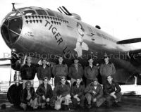 B-29 Bomber "Tiger Lil" Nose Art and Crew