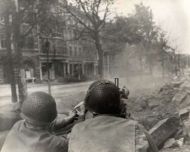 1st Infantry & 3rd Armored Division Enter Aachen, Germany