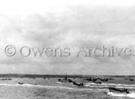 First Wave of US Coast Guard LCM, LCI and LCT Omaha Beach