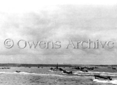 First Wave of US Coast Guard LCM, LCI and LCT Omaha Beach