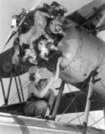 Rosie the Riveter Working on Wright Whirlwind