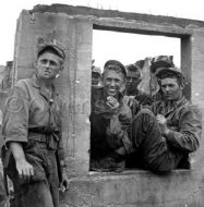 Marines relax before the battle to recapture Guam