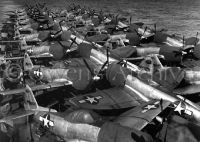 P-47 fighters on deck USS Casablanca 