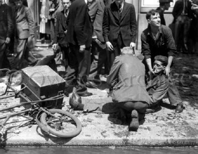 London Street After V-1 Rocket Attack