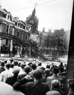 London's Smithfield Market Damaged from Air Raid