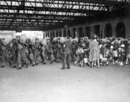 Troops Arriving and Children Being Evacuated in London