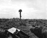 Rifle Monument to a Fallen American Soldier