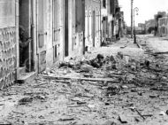 Soldier Fight German Snipers at Brest, France