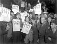 V-J Day at Red Cross Club in Paris