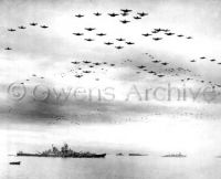 US Planes fly over Tokyo Bay, VJ Day