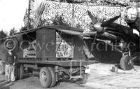 He-111 Bomber at Mobile Oxygen Trailer