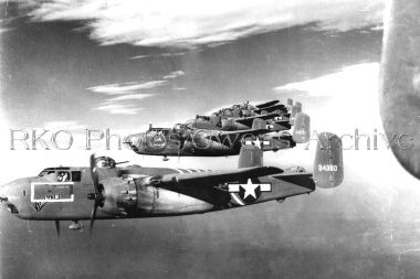 North American B-25 Bombers in Formation