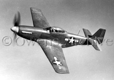 North American P-51 in Flight