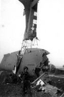 Glider Pilot Stands Next to His Crashed Glider 