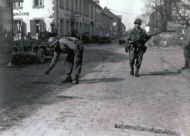 US 1st Army Look for Anti-Tank Mines in Engers, Germany