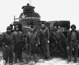 Crew with M-3 Lee Tank, Tunisia