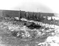 German P.O.W. Dig Graves for 101st Airborne
