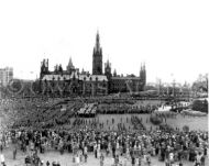 V-E Day celebrations at Parliament Hill