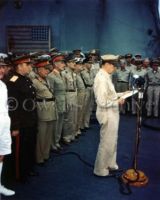 General Douglas MacArthur during Japanese surrender