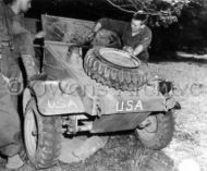 US Soldier Repairs Captured Kubelwagen Jeep