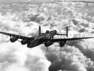 Avro Lancaster Bomber in Flight