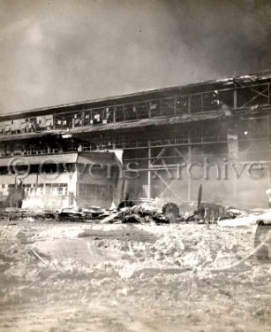 Damage hangar, NAS Pearl Harbor