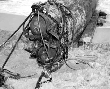 Captured Japanese Type-A midget submarine