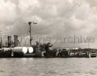 USS Raleigh and USS Ramsay hit by torpedo