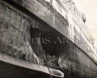 Damage after torpedo attack, USS California (BB-44)