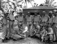 Colonel Boyington with Black Sheep Squadron