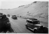 Churchill Staff Cars Escorted by Military Police, Cairo