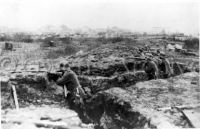 German soldiers in Eastern front trench