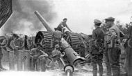 British heavy gun near the Western front