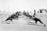 Bayonet practice at Camp Bowie