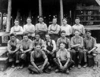 American Indians learning to build ships