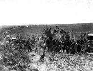 American ammunition wagon at St. Baussant, France