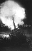 French 320mm rail gun fires at German line