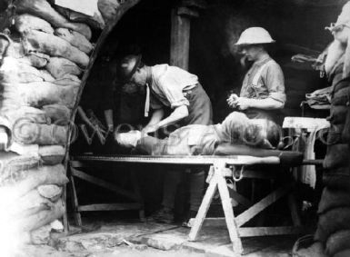 Scottish territorials wounded, British Western Front