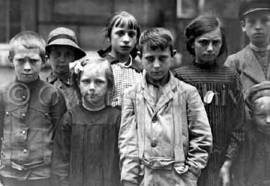 Refugee children near Paris