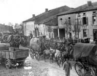 Columns of German prisoners at St. Mihiel